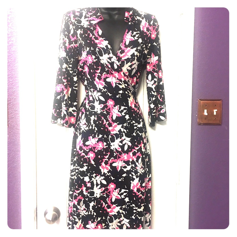 DVF Floral wrap dress